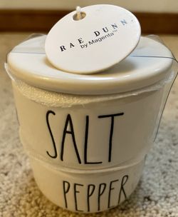 Rae Dunn  Stacking  Salt and Pepper Cellars
