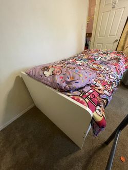 IKEA White Twin Bed Frame 