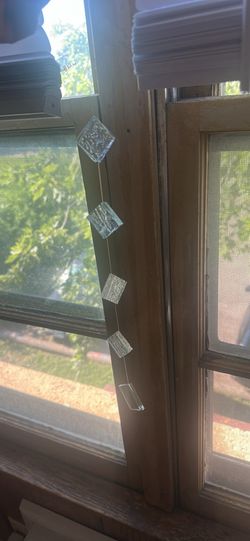 Glass suncatcher hanging decor