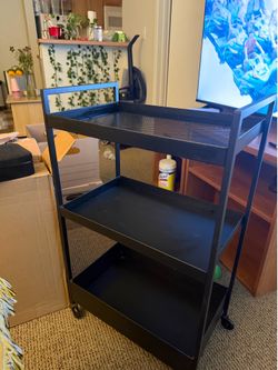 Cart / bar cart / end table cart