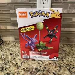 MEGA Pokémon Action Figure Building Toys, Umbreon & Espeon With 122 Pieces 