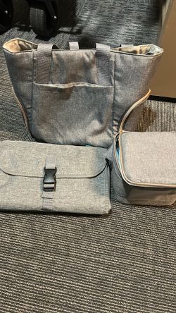 Baby Bag With Diaper Pad And A Cooling Bag For Breast milk