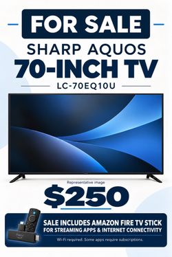 Sharp AQUOS 70-Inch TV LC-70EQ10U