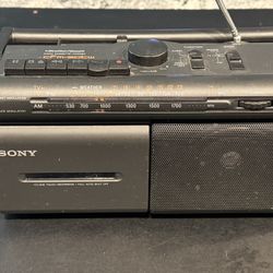Sony Cfm-30tw Radio And Weather Band-cassette Player. Radio & Cassette Tape player work good.