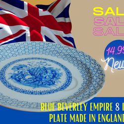 BLUE BEVERLEY EMPIRE 8” - Decorative Plate With Stand-