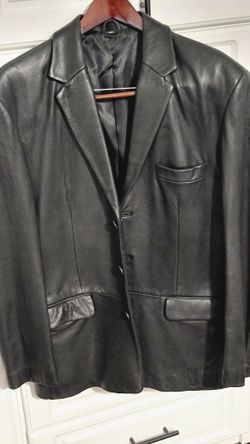 100 % Leather Jacket Size Large