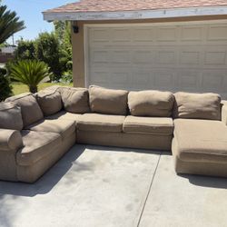 Sectional sofa beige