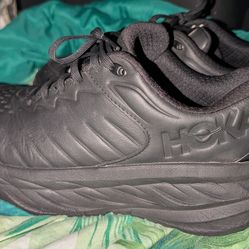 HOKA Men's Size 9.5 Bondi SR Black SLIP Resistant Sneaker