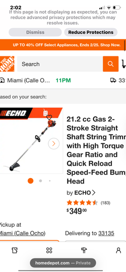 21.2 cc Gas 2- Stroke Straight Shaft String Trimr with High Torque Gear Ratio and Quick Reload Speed-Feed Bum Head