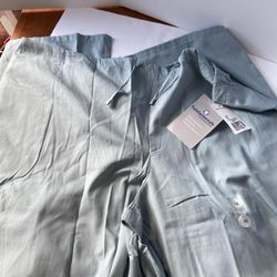 Fundamentals Womens Size XXXL Light Blue Regular Scrub Pants 