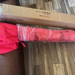 Umbrella 10 Ft Led Lighted Xl Red Color For The Beach Or For Patio