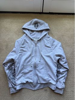 vintage chrome hearts horseshoe zip