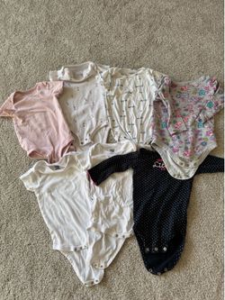 6-Baby Bodysuits - 6-9 Months