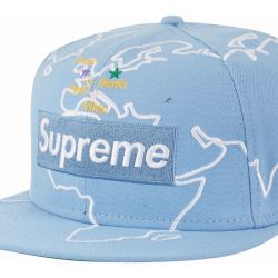 Supreme Worldwide Box Logo Fitted Hat