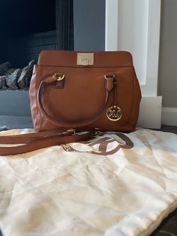 Michael Kors Brown Leather Satchel Handbag