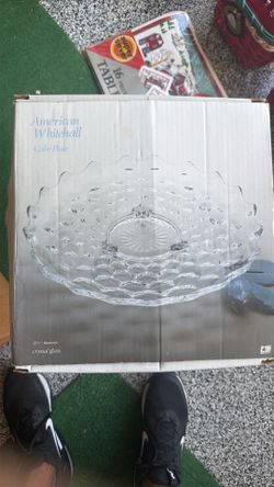12 1/2 diameter crystal cake plate