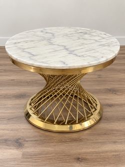 Round Marble Top Coffee Table