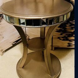 Gold Accent Side End Table 
