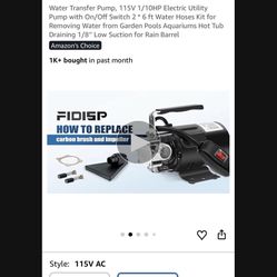 Water Pump.        30 Dollars 