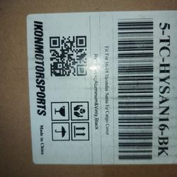 Hyundai Aluminum, black vinly reversiable car cover 