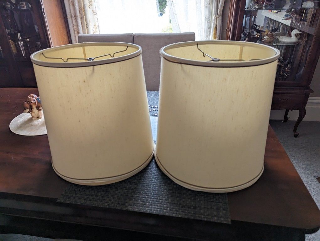 Mid Century barrel shades by Leonard R. Foss