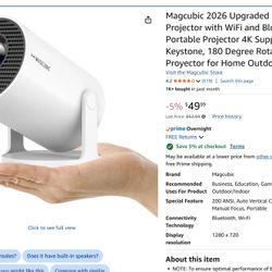 Projector (perfect for movie nights!)