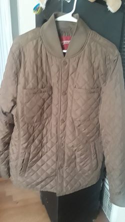 Men Jacket size Large brown color. brand new.