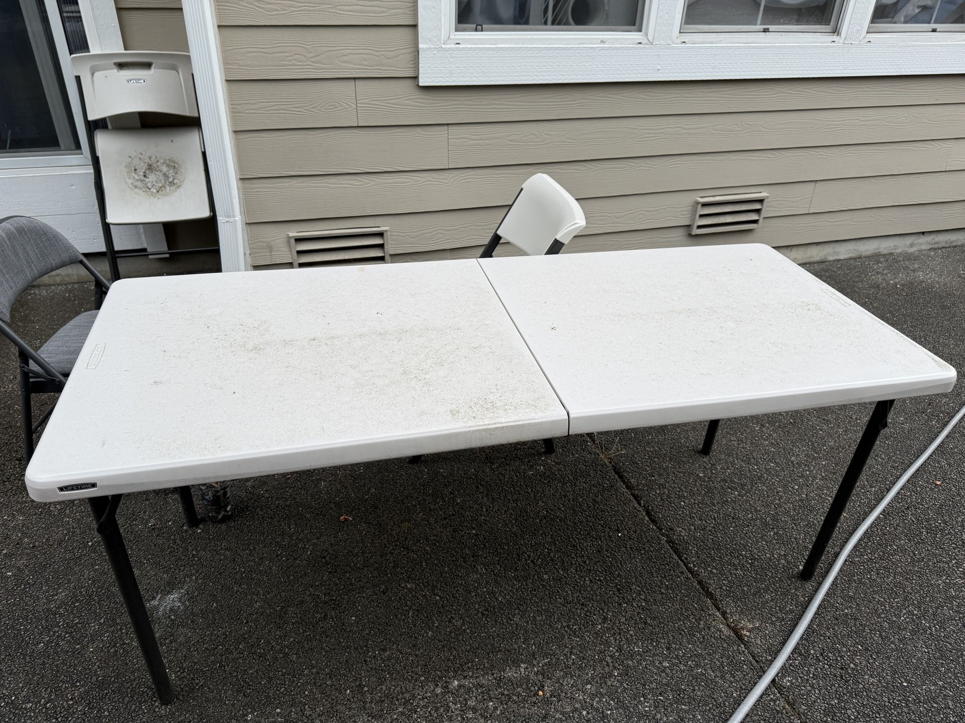 Outdoor Table 6’ Long And 4 Months Old