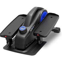 SereneLife Elliptical Under Desk Exercise Equipment, Compact Ergonomic Seated Elliptical, Work from Home Fitness, Mini Machines for Home Use, 8 Resist