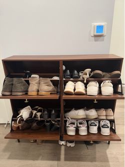 Entryway Shoe Console Table Storage