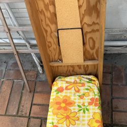 Vintage In-Wall Ironing Board with Original Hardware! LH Eubank & Son Inglewood CA 1939+