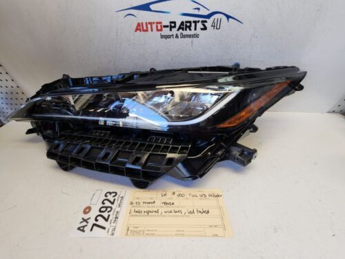 1brokentab 2021 - 2022 - 2023 TOYOTA VENZA LEFT LED REFLECTOR HEADLIGHT OEM AX72923