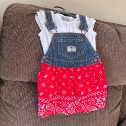 12 Month Girls Overall Dress