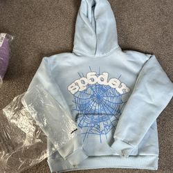 Sky Blue Sp5der Hoodie 