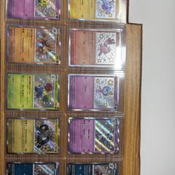 Set of 10 shiny holo rare Pokemon cards from paldean fates