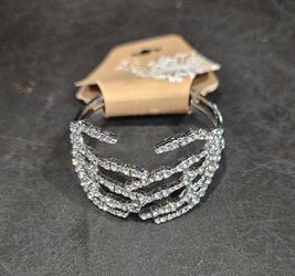 Brand New Skeleton Bones Cubic Zirconia Bracelet