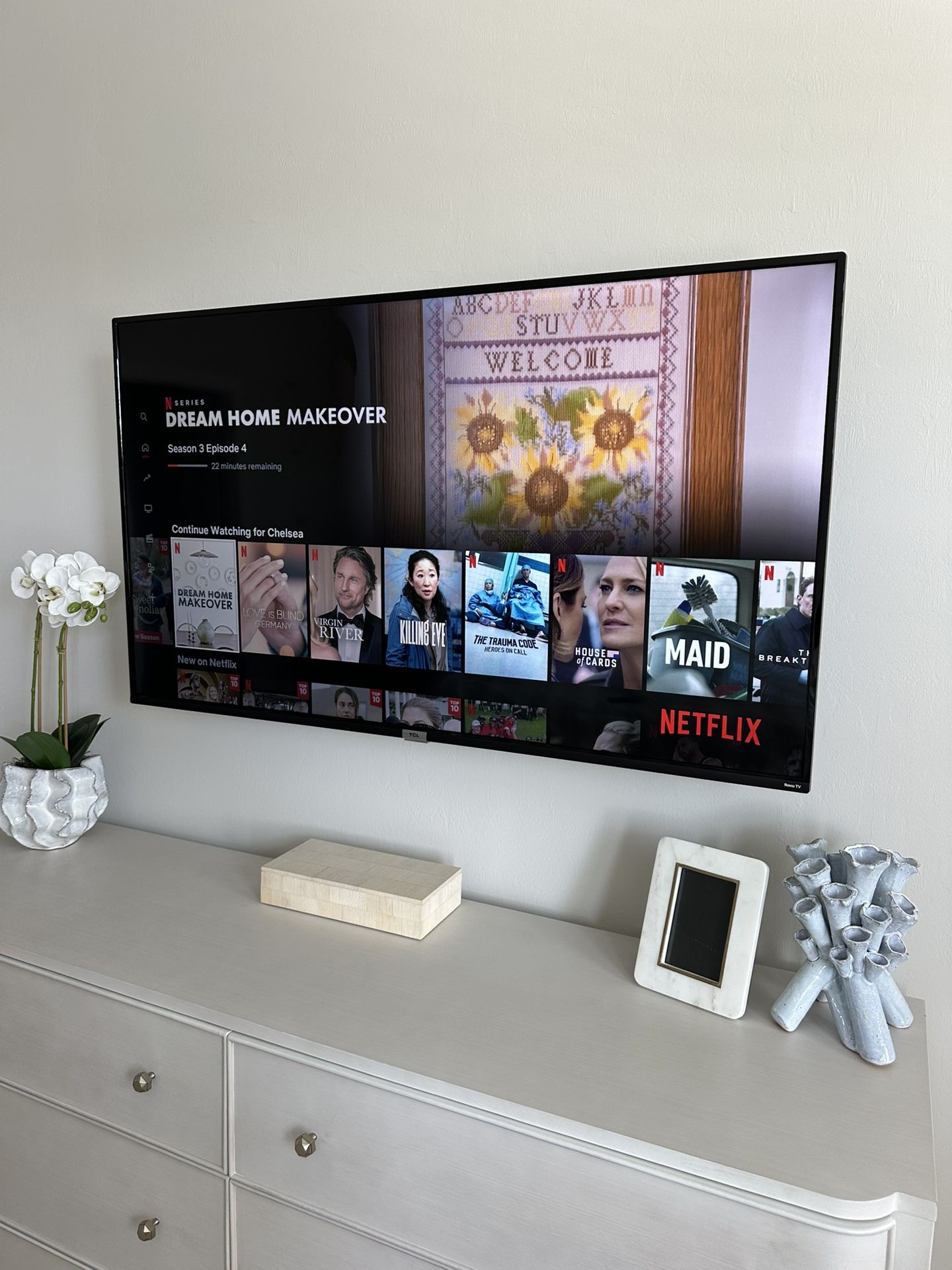 TCL 55” Class 4 Series 4K UHD Smart Roku TV