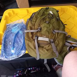 Brand New Hiking Backpack With Water Pouch