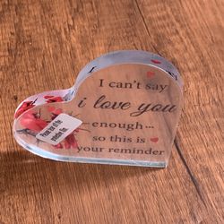 Acrylic Cardinal Heart