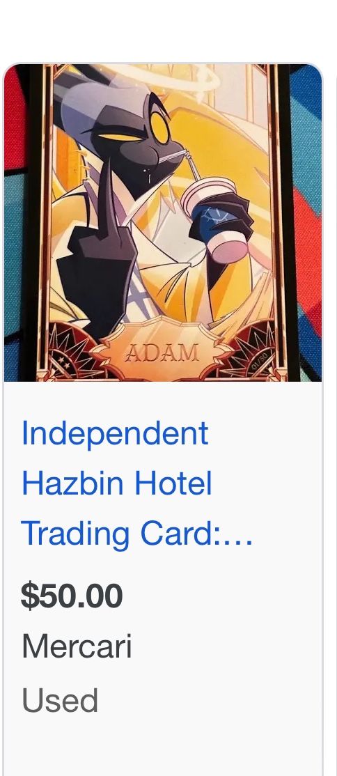 Hazbin Hotel ADAM 1st Edition Card 01/50 for Sale in North