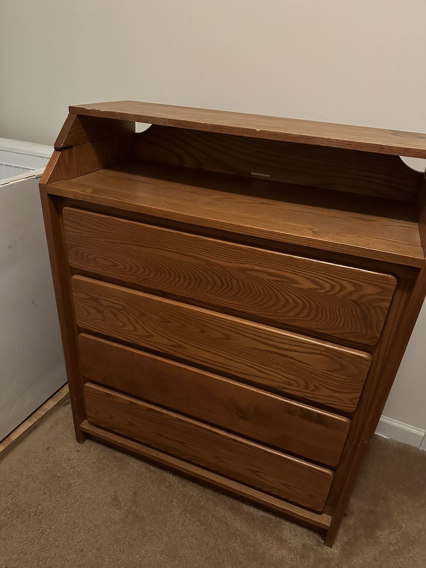 Baby Storage Dresser & Changing Table Combo