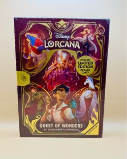 D23 2026 Lorcana Quest Of Wonders Illumineer's Lore Book & LE Promo Card