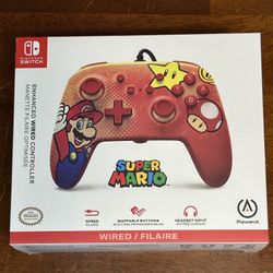 Nintendo Switch Super Mario Enhanced Wired Controller