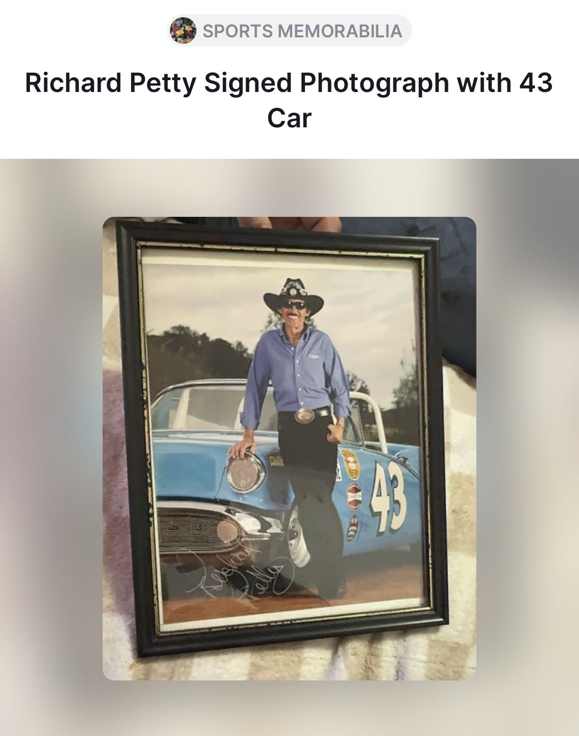 Richard Petty Signed Photo