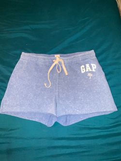 Gap Logo Drawstring Shorts blue stone wash M