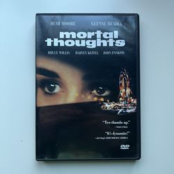 Mortal Thoughts DVD 1991 / 2003 Demi Moore Bruce Willis Harvey Keitel