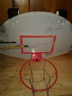 Door hanging basketball hoop
