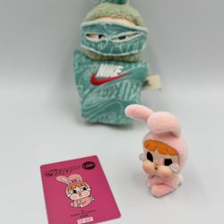 Pop Mart cry baby x The Powerpuff Girls Series - Bunny Blossom Figurine w/ Card