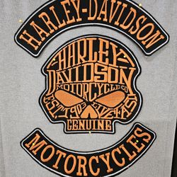 3 Piece HARLEY DAVIDSON patches