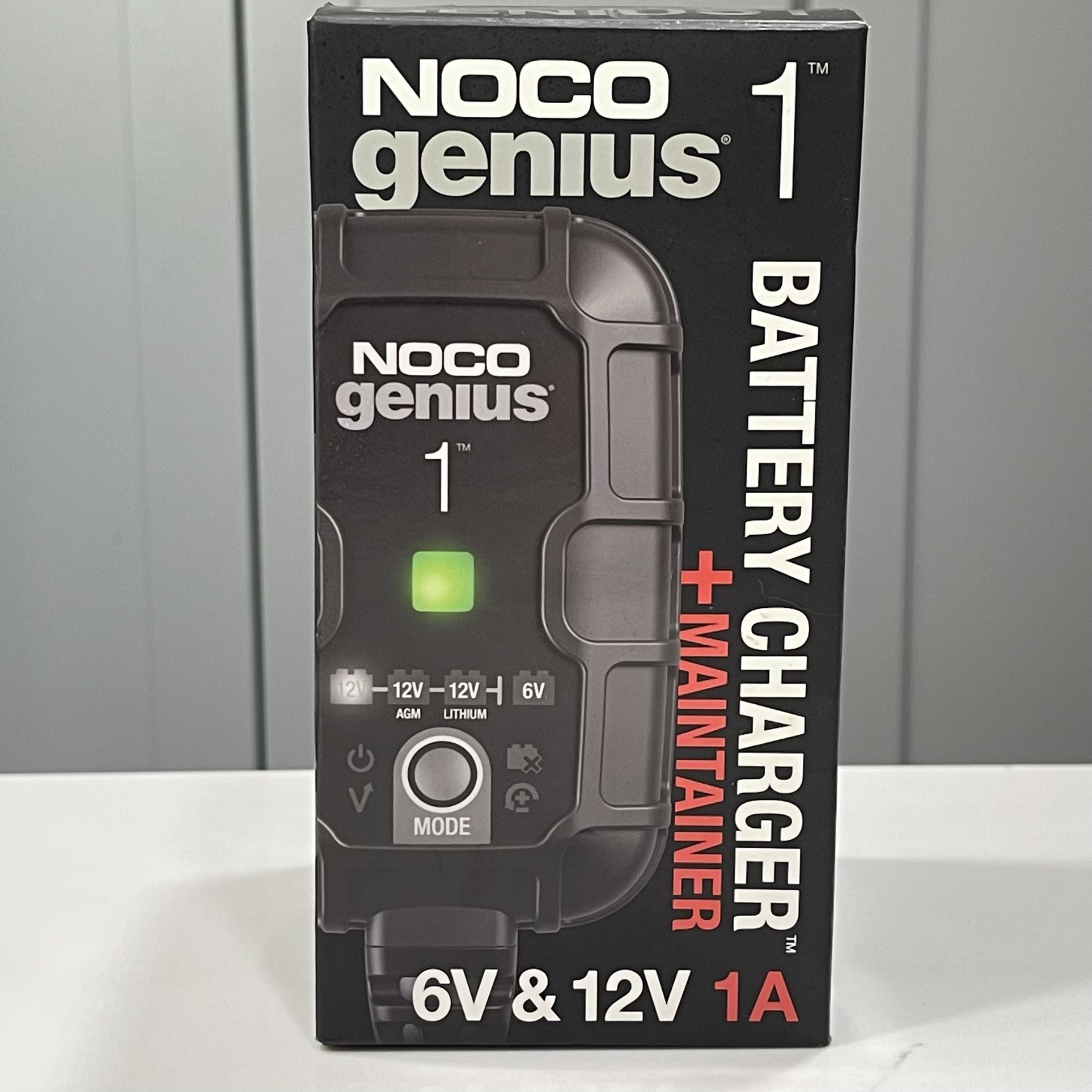 NOCO Genius 1 6V & 12V 1A Battery Charger Maintainer Open Box 